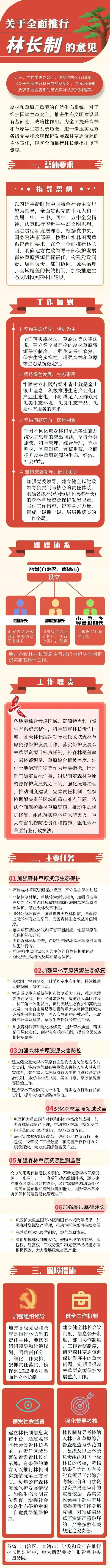 一图读懂中央《关于全面推行林长制的意见》(图1)