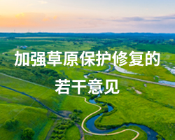 国务院办公厅关于加强草原保护修复的若干意见